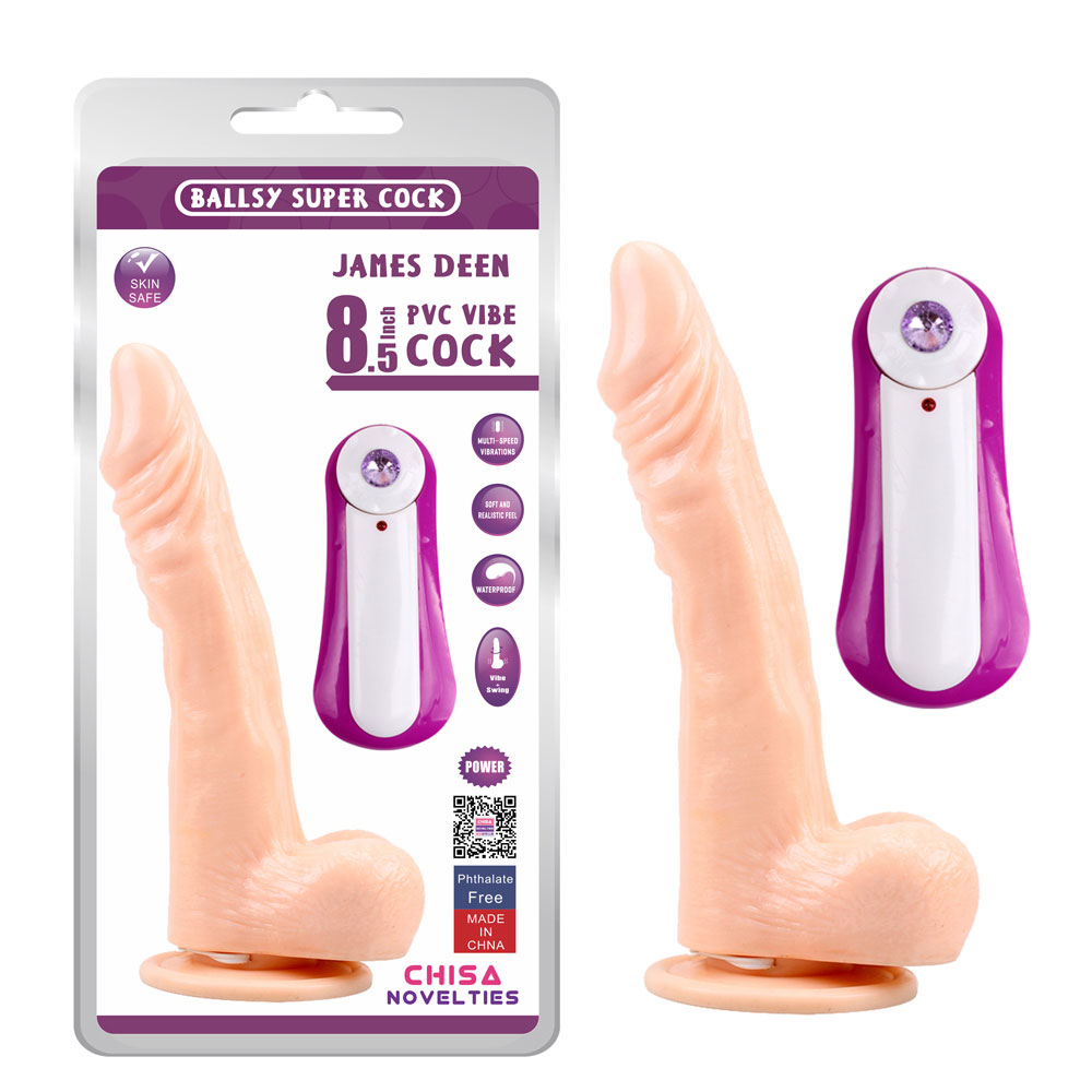 JAMES DEEN 8.5 tärisevä dildo